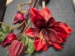 Prachtige bordeaux-roode  kunstbloemen te koop, Ophalen of Verzenden, Zo goed als nieuw