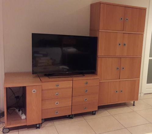 Ikea eikenkleur set voor werkkamer, Huis en Inrichting, Overige Huis en Inrichting, Gebruikt, Ophalen