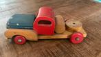 Zeer oud houten auto Jumbo speelgoed, Antiek en Kunst, Ophalen of Verzenden