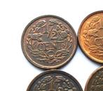 Nederland lot met 0,5 cent 1930, 1936, 1938, 1940, Postzegels en Munten, Munten | Nederland, Koningin Wilhelmina, Overige waardes