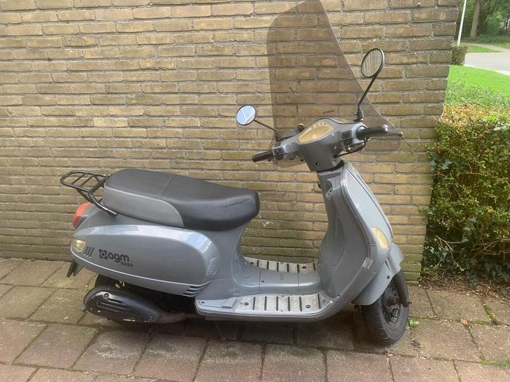 AGM VX50 Scooter - Blauw kenteken, Fietsen en Brommers, Snorfietsen en Snorscooters, Gebruikt, Overige merken, Benzine, Ophalen