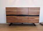 Kave Home uxia massief acaciahouten dressoir, Met deur(en), 100 tot 150 cm, Zo goed als nieuw, Modern
