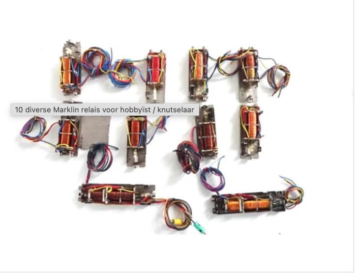 10 diverse Marklin relais voor hobbyïst / knutselaar, Hobby en Vrije tijd, Modeltreinen | H0, Gebruikt, Wisselstroom, Märklin