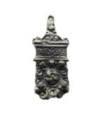 Gordelsluiting 'TOP' 17,1 x 39,4mm  tin?  Hoorn    a251, Antiek en Kunst, Antiek | Koper en Brons, Ophalen of Verzenden