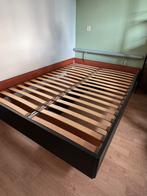 Tweepersoonsbed 140x200, Ophalen, Gebruikt, Zwart, Tweepersoons