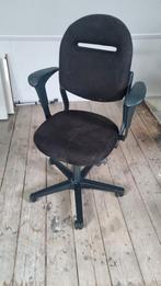 Zwarte ikea Bureaustoel, Huis en Inrichting, Ophalen, Gebruikt, Zwart