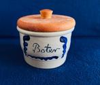 Keulse pot Boter Keuls aardewerk Boterpot Houten deksel, Antiek en Kunst, Ophalen
