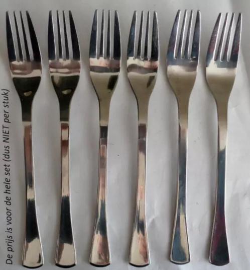 SOLA MONIQUE 6x dessertvork 18,5cm lunch ontbijt vork set fo, Huis en Inrichting, Keuken | Bestek, Zo goed als nieuw, Rvs of Chroom