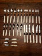 27-delige Bestekset Ivoorkleurig RVS voor 6 Personen, Ophalen of Verzenden, Zo goed als nieuw, Rvs of Chroom, Bestekset