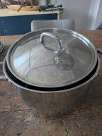 Grote soeppan 9 liter, Ophalen, Zo goed als nieuw, Rvs, Kookpan of Snelkookpan