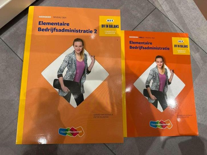 Elementaire Bedrijfsadministratie (2 boeken), Boeken, Studieboeken en Cursussen, Gelezen, MBO, Beta, Ophalen of Verzenden