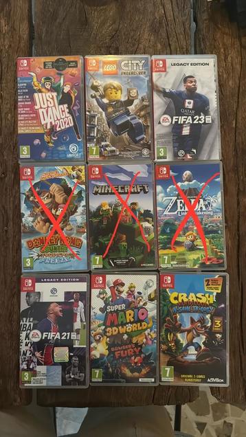 Spelletjes Switch beschikbaar voor biedingen