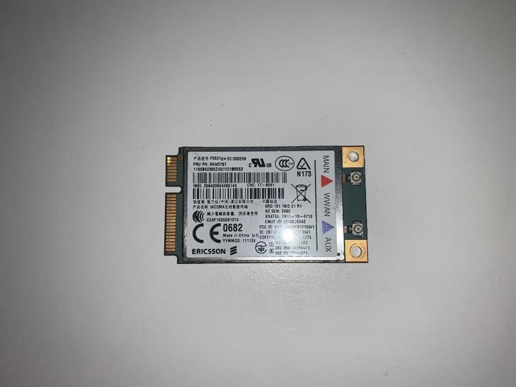 Ericsson F5521gw HSDPA Mini Pci-e Card, Computers en Software, Netwerkkaarten, Gebruikt, Ophalen of Verzenden