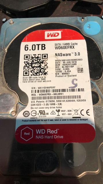 WD Red , 6TB  beschikbaar voor biedingen
