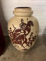 Vintage Vaas Jaren 60 roth lava scheurich vaas met ruiters., Antiek en Kunst, Antiek | Keramiek en Aardewerk, Ophalen of Verzenden