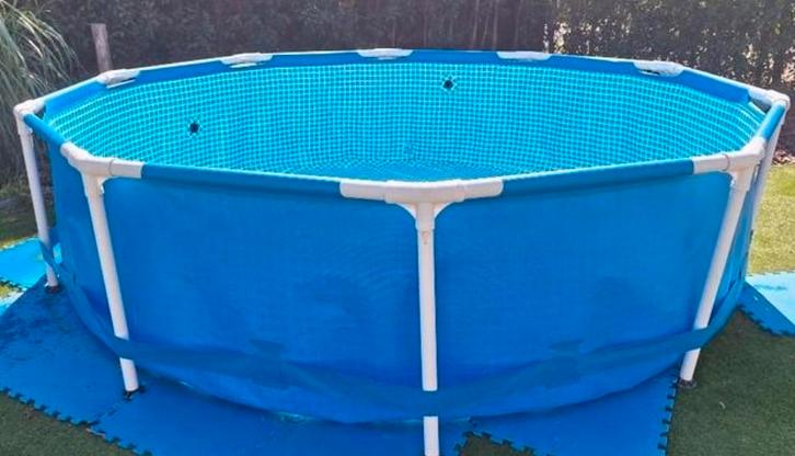 Zwembad 305cm + Accessoires, Tuin en Terras, Zwembaden, Gebruikt, Opzetzwembad, 80 tot 120 cm, 200 tot 400 cm, 300 cm of meer