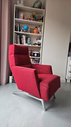 Roderick Vos Solo Fauteuil design met poef, Huis en Inrichting, Fauteuils, Ophalen, Minder dan 75 cm, Zo goed als nieuw, Metaal