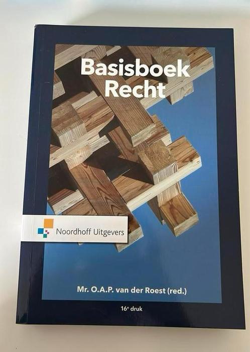 O.A.P. van der Roest - Basisboek Recht, Boeken, Studieboeken en Cursussen, Zo goed als nieuw, HBO, Ophalen of Verzenden