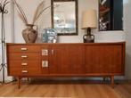 Vintage dressoir lowboard kast sideboard wandmeubel, Vintage mid century design jaren 60 70, ..., Zo goed als nieuw, 200 cm of meer