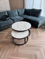 Marmer Salontafels, Huis en Inrichting, Ophalen, Rond, 50 tot 100 cm, Zo goed als nieuw