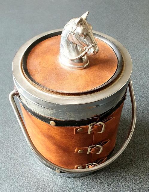 Vintage Ijsemmer Paard Equestrian Bar Mancave, Antiek en Kunst, Antiek | Woonaccessoires, Ophalen