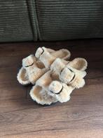 Birkenstock Papillio Arizona Big Buckle Teddy Eggshell 40, Beige, Zo goed als nieuw, Birkenstock, Sandalen of Muiltjes