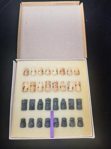 Prachtig Marmeren Schaakspel (25x25 cm) - Klassieker  beschikbaar voor biedingen