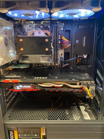 Amd ryzen 5 2600/16gb/ssd+hdd/gtx 1070 8gb beschikbaar voor biedingen