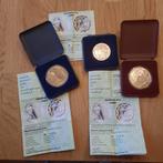 3 Erasmus ECU munten (uit 1991) te koop, Ophalen of Verzenden, Overige landen, Losse munt, Zilver