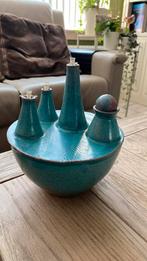 Prachtige olielamp, keramiek, uniek exemplaar, Antiek en Kunst, Antiek | Keramiek en Aardewerk, Ophalen