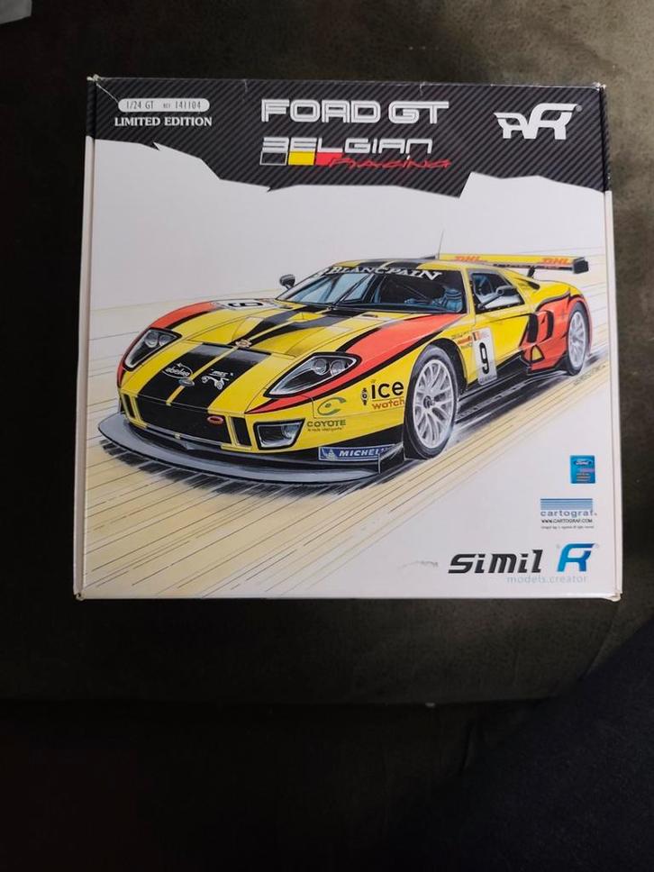 Simil'R Ford GT Belgian Racing 1/24 - Limited Edition, Hobby en Vrije tijd, Modelbouw | Auto's en Voertuigen, Ophalen of Verzenden