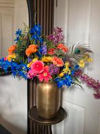 Echt een plaatje Zijden bloemen in vaas Goud Zijde, Ophalen of Verzenden, Nieuw