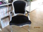 mooie brocante queen anne stoeltje, Huis en Inrichting, Stoelen, Ophalen, Gebruikt, Zwart, Eén