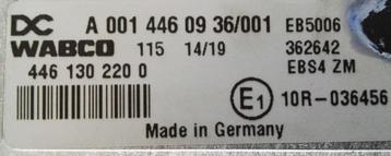 EBS stuur module MB Actros reparatie A0014460936 beschikbaar voor biedingen