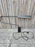 Vintage - Wandlamp - Zwenklamp - Zwart - Jaren '70 - Philips, Huis en Inrichting, Lampen | Wandlampen, Ophalen, Gebruikt, Metaal