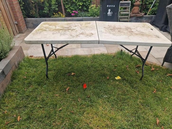 Opklapbare tafel, Huis en Inrichting, Tafelonderdelen, Gebruikt, Tafelblad, 100 tot 150 cm, 50 tot 100 cm, Rechthoekig, Kunststof