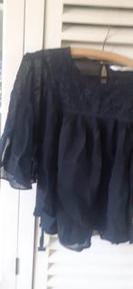 Zwarte top, Kleding | Dames, Tops, Ophalen of Verzenden, Zo goed als nieuw, Zwart, Zonder mouw