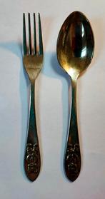 Kinderbesteksetje, verzilverd, Antiek en Kunst, Antiek | Bestek, Ophalen of Verzenden