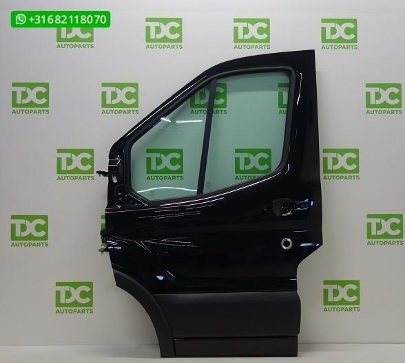 Ford Transit ('14-'18) Voorportier links zwart, Auto-onderdelen, Carrosserie en Plaatwerk, Deur, Ford, Voor, Links, Gebruikt, Ophalen of Verzenden