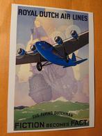 Kunstkaart Jan Wijga Royal Dutch Airlines 1933, Ophalen of Verzenden, 1980 tot heden, Ongelopen, Cultuur en Media