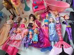 Mooie Barbi set met 14 poppen en speelhuis, Ophalen, Gebruikt, Pop, Levensecht of Reborn