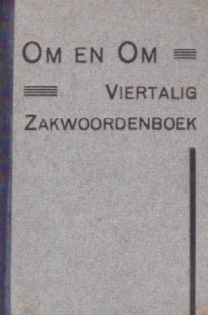 Om en Om - Viertalig zakwoordenboek - 1e druk Kramers, Antiek en Kunst, Antiek | Boeken en Bijbels, Ophalen of Verzenden