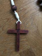 Decoratief houten kruis met kralenghanger 170 cm, Ophalen of Verzenden