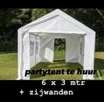 Partytent TE HUUR  6 x 3 mtr / heaters / statafels, Tuin en Terras, Partytenten, Ophalen, Opvouwbaar, Partytent, Minder dan 4 meter