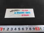 sticker hengelsport gewande vis-club de blauw sluis *, Ophalen, Zo goed als nieuw