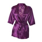 Babydoll lingerie (sexy dames pakje kant badjas paars), Verzenden, Paars, Nachtkleding