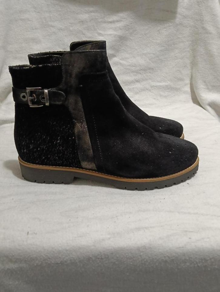 1430 NIEUW Footnotes 37.5 uitneembaar voetbed K wijdte, Kleding | Dames, Schoenen, Nieuw, Lage of Enkellaarzen, Zwart, Ophalen of Verzenden