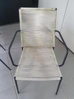 Tuinstoelen rope wit met aluminium frame, Tuin en Terras, Tuinstoelen, Ophalen of Verzenden, Gebruikt, Aluminium