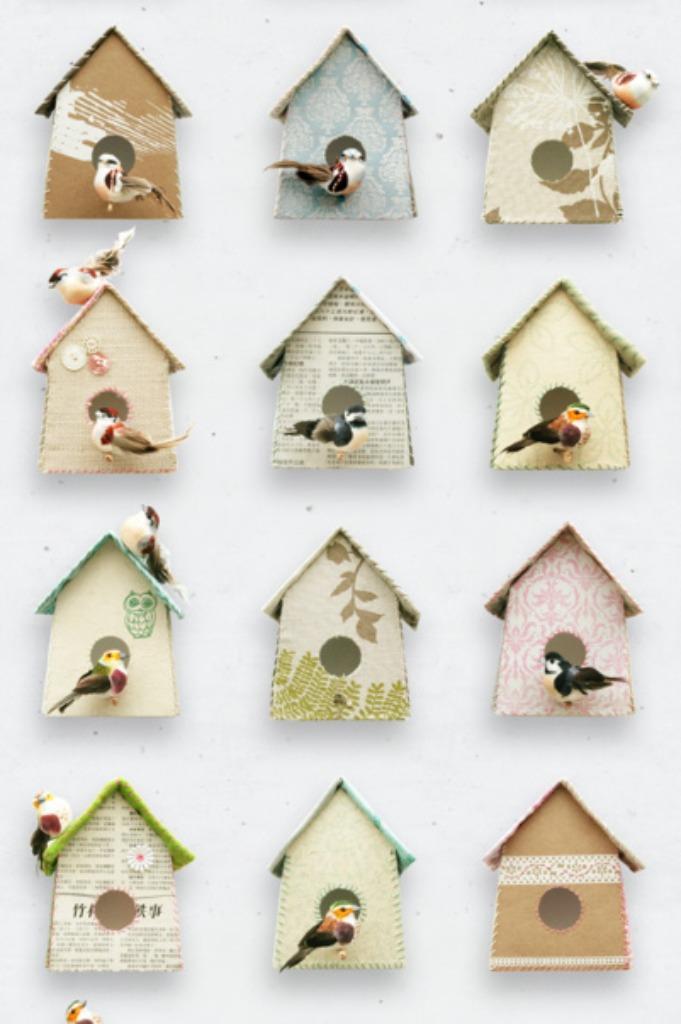 Kinderbehang Vogelhuis Pastel Studio Ditte, Kinderen en Baby's, Kinderkamer | Inrichting en Decoratie, Nieuw, Wanddecoratie, Ophalen of Verzenden