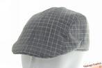 Voorgevormde platte pet grijs met ruit katoenmix 56-57 Nieuw, Kleding | Heren, Hoeden en Petten, Ophalen of Verzenden, Nieuw, 57 cm (M, 7⅛ inch) of minder